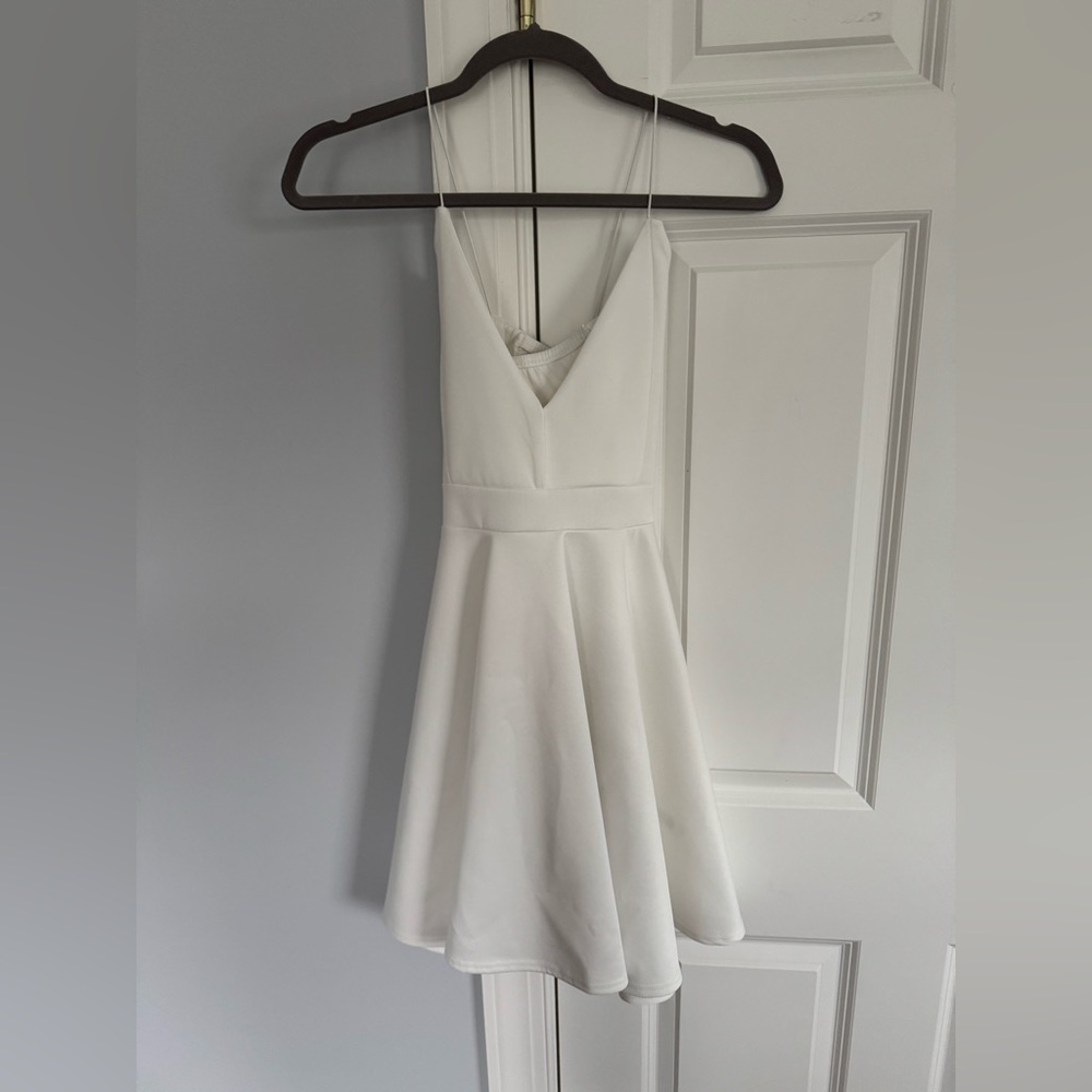 Boohoo White Mini Dress